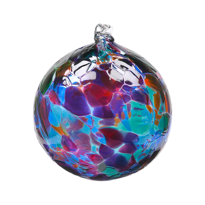 Calico Ball | Classic Multi | 3" Home Decor Kitras Art Glass, Inc.  Paper Skyscraper Gift Shop Charlotte