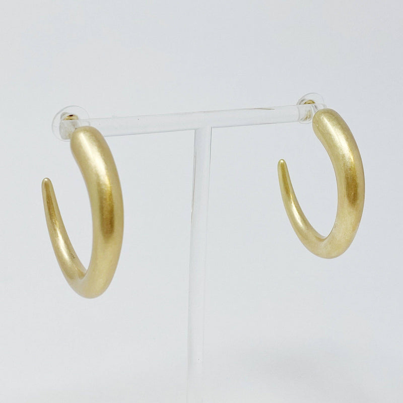 So Smooth Daily Hoop Earrings: Silver  Ellison+Young  Paper Skyscraper Gift Shop Charlotte