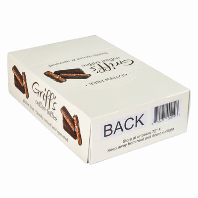 Griff's Coffee Toffee - 1oz Dark Chocolate Toffee Chapel Hill Toffee Paper Skyscraper Gift Shop Charlotte