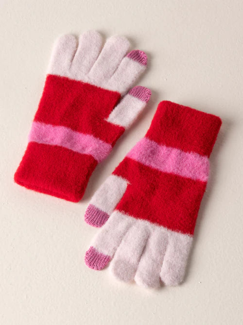 HOLIS TOUCHSCREEN GLOVES | RED Accessories + Apparel Shiraleah  Paper Skyscraper Gift Shop Charlotte