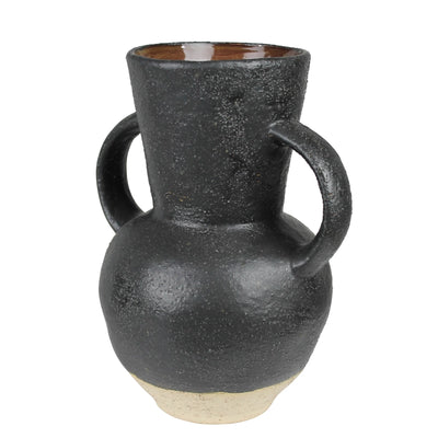 Umbria Vase with Big Handles | Ceramic, Black Home Decor HomArt  Paper Skyscraper Gift Shop Charlotte