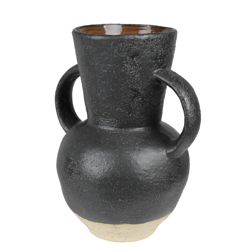 Umbria Vase with Big Handles | Ceramic, Black Home Decor HomArt  Paper Skyscraper Gift Shop Charlotte