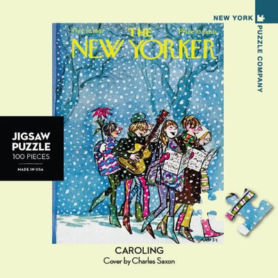 100 Piece Jigsaw Puzzle | Caroling MINI Jigsaw Puzzles New York Puzzle Company  Paper Skyscraper Gift Shop Charlotte