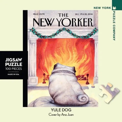 100 Piece Jigsaw Puzzle | Yule Dog MINI Jigsaw Puzzles New York Puzzle Company  Paper Skyscraper Gift Shop Charlotte