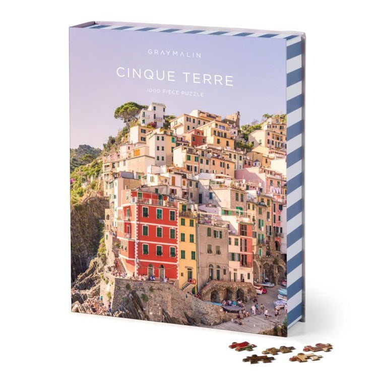 1000 Piece Book Box Gray Malin Cinque Terre Puzzle |Galison Fun Chronicle  Paper Skyscraper Gift Shop Charlotte