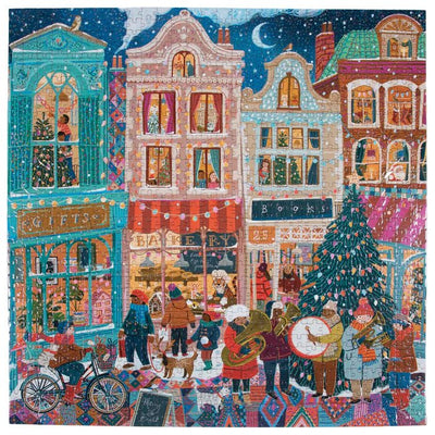 1000 Piece Jigsaw Puzzle | A Happy Holiday Puzzles Eeboo  Paper Skyscraper Gift Shop Charlotte