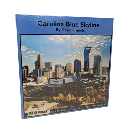 1000 Piece Jigsaw Puzzle | Carolina Blue Skyline Jigsaw Puzzles Heritage Puzzle  Paper Skyscraper Gift Shop Charlotte