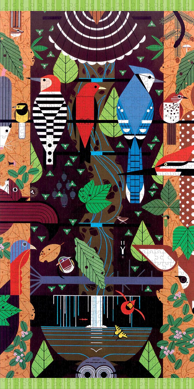 1000 Piece Jigsaw Puzzle | Charley Harper Birducopia Jigsaw Puzzles Pomegranate  Paper Skyscraper Gift Shop Charlotte