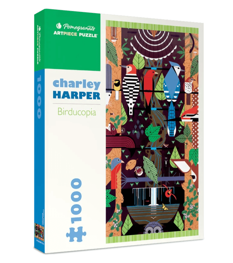 1000 Piece Jigsaw Puzzle | Charley Harper Birducopia Jigsaw Puzzles Pomegranate  Paper Skyscraper Gift Shop Charlotte