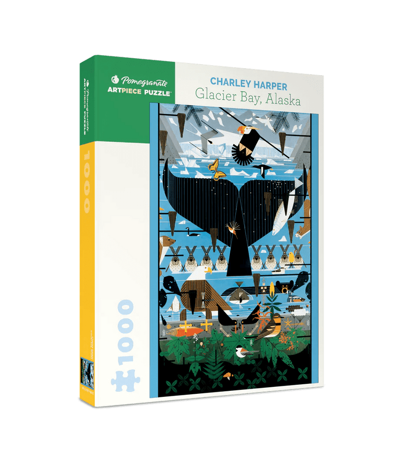 1000 Piece Jigsaw Puzzle | Charley Harper Glacier Jigsaw Puzzles Pomegranate  Paper Skyscraper Gift Shop Charlotte