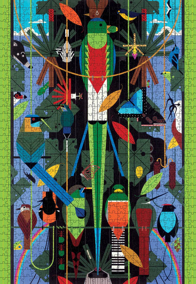 1000 Piece Jigsaw Puzzle | Charley Harper Monteverde Puzzles Pomegranate  Paper Skyscraper Gift Shop Charlotte