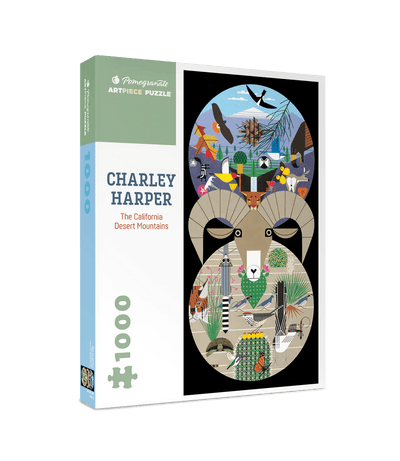 1000 Piece Jigsaw Puzzle | Charley Harper The California Desert Mountains Puzzles Pomegranate  Paper Skyscraper Gift Shop Charlotte