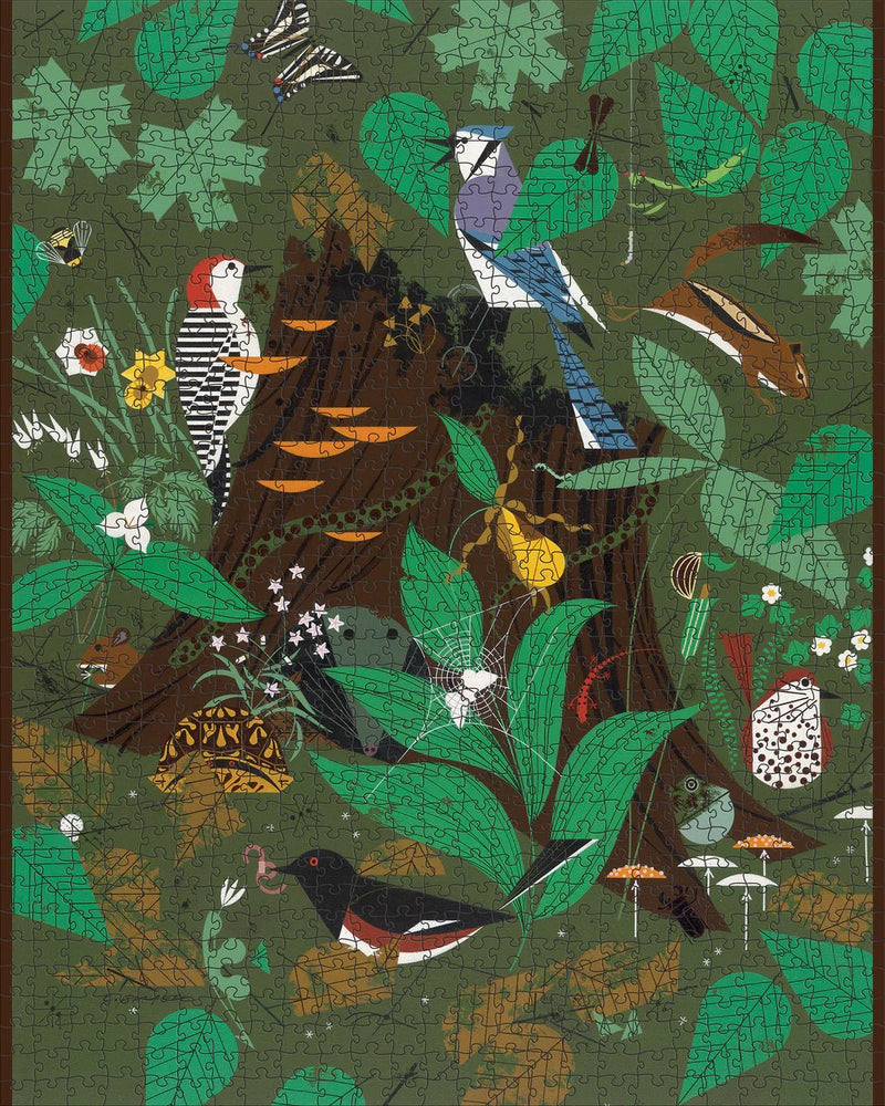 1000 Piece Jigsaw Puzzle | Charley Harper: Woodland Wonders Jigsaw Puzzles Pomegranate  Paper Skyscraper Gift Shop Charlotte