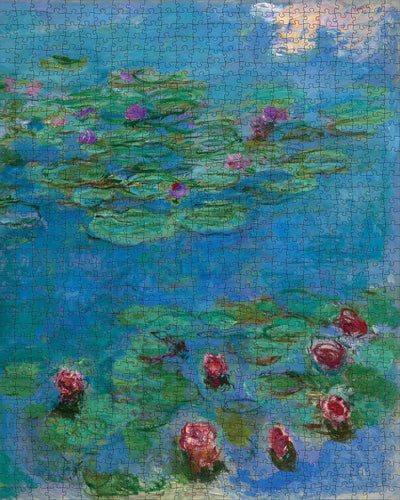 1000 Piece Jigsaw Puzzle | Claude Monet Water Lillies Jigsaw Puzzles Pomegranate  Paper Skyscraper Gift Shop Charlotte