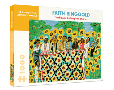 1000 Piece Jigsaw Puzzle | Faith Ringgold Sunflower Quilting Bee at Arles Puzzles Pomegranate  Paper Skyscraper Gift Shop Charlotte