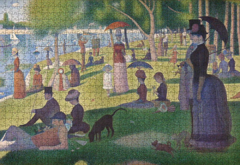 1000 Piece Jigsaw Puzzle | Georges Seurat A Sunday on La Grande Jatte Puzzles Pomegranate  Paper Skyscraper Gift Shop Charlotte