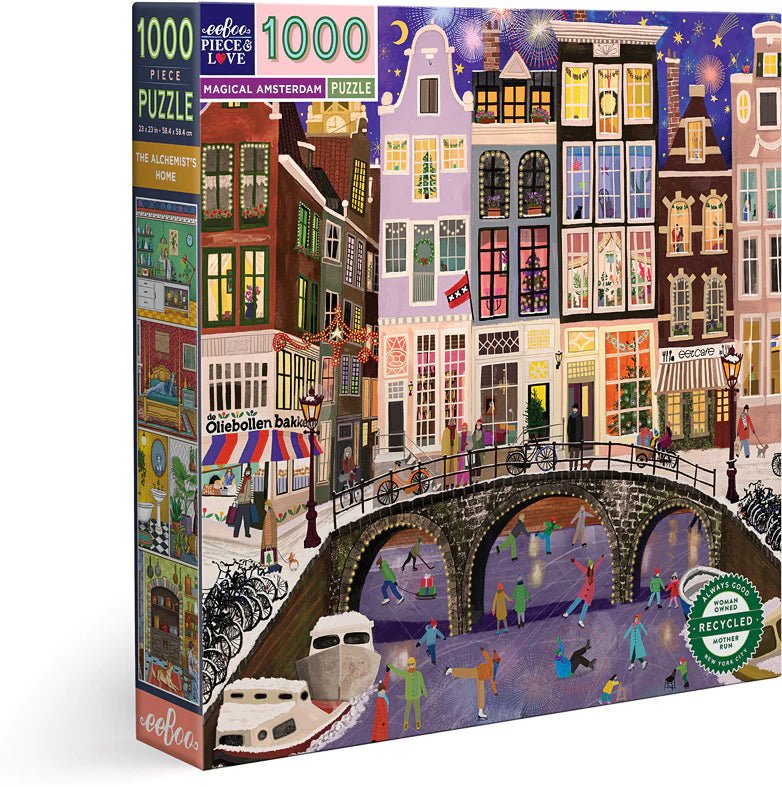 1000 Piece Jigsaw Puzzle | Magical Amsterdam Puzzles Eeboo  Paper Skyscraper Gift Shop Charlotte