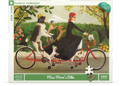 1000 Piece Jigsaw Puzzle | Miss Moon's Bike Jigsaw Puzzles New York Puzzle Company  Paper Skyscraper Gift Shop Charlotte