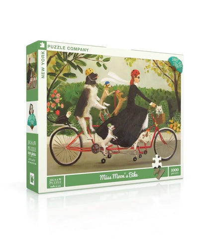 1000 Piece Jigsaw Puzzle | Miss Moon's Bike Jigsaw Puzzles New York Puzzle Company  Paper Skyscraper Gift Shop Charlotte