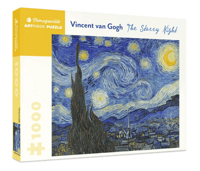 1000 Piece Jigsaw Puzzle | Vincent van Gogh The Starry Night Puzzles Pomegranate  Paper Skyscraper Gift Shop Charlotte