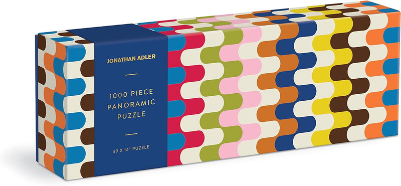 1000 Piece Panoramic Puzzle | Jonathan Adler Bargello Puzzles Chronicle  Paper Skyscraper Gift Shop Charlotte