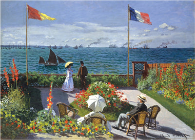 1000 Piece Puzzle | Garden at Sainte-Adresse Jigsaw Puzzles Peter Pauper Press, Inc.  Paper Skyscraper Gift Shop Charlotte