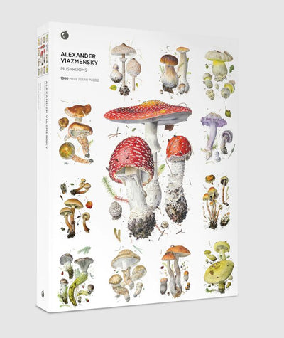 1000 Piece Puzzle | Mushrooms: Alexander Viazmensky Puzzles Pomegranate  Paper Skyscraper Gift Shop Charlotte