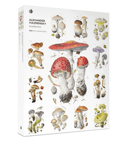 1000 Piece Puzzle | Mushrooms: Alexander Viazmensky Puzzles Pomegranate  Paper Skyscraper Gift Shop Charlotte