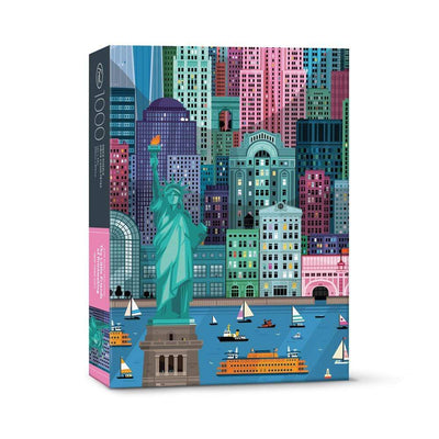 1000 Piece Puzzle | New York City Jigsaw Puzzles Fred & Friends  Paper Skyscraper Gift Shop Charlotte