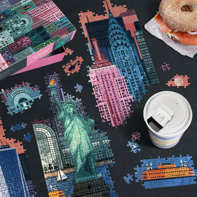 1000 Piece Puzzle | New York City Jigsaw Puzzles Fred & Friends  Paper Skyscraper Gift Shop Charlotte