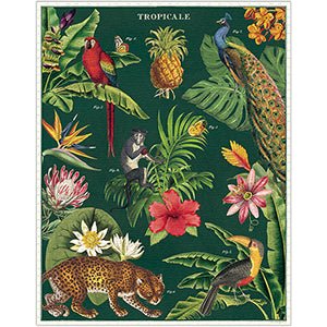 1,000 Piece Puzzle | Tropicale Puzzles Cavallini Papers & Co., Inc.  Paper Skyscraper Gift Shop Charlotte