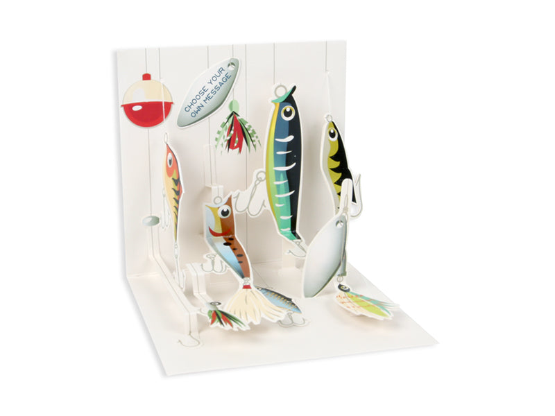 Fishing Lures Cards Up With Paper  Paper Skyscraper Gift Shop Charlotte