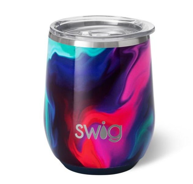 (12oz) | Aura Stemless Wine Cup Drinkware Swig  Paper Skyscraper Gift Shop Charlotte