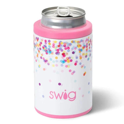 12oz Can + Bottle Cooler | Confetti Drinkware Swig  Paper Skyscraper Gift Shop Charlotte