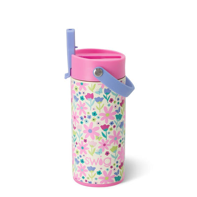 (12oz) | Flower Power Flip + Sip Slim Tumbler Drinkware Swig  Paper Skyscraper Gift Shop Charlotte