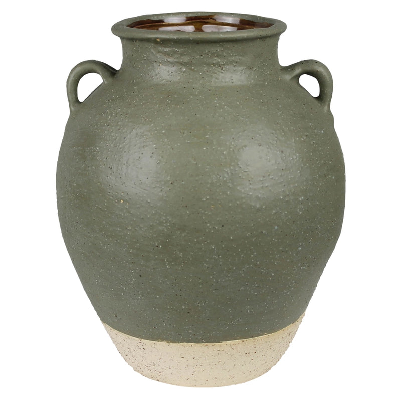 Umbria Pot with Small Handles | Ceramic, Green - Small Home Decor HomArt  Paper Skyscraper Gift Shop Charlotte