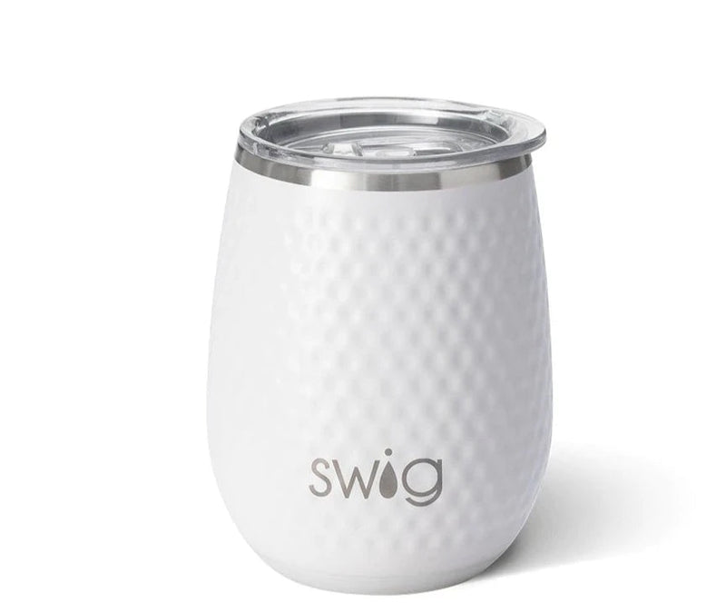 14oz Stemless Wine Cup | Golf Partee Drinkware Swig  Paper Skyscraper Gift Shop Charlotte