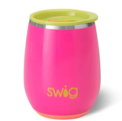 14oz Stemless Wine Cup | Tutti Frutti Drinkware Swig  Paper Skyscraper Gift Shop Charlotte