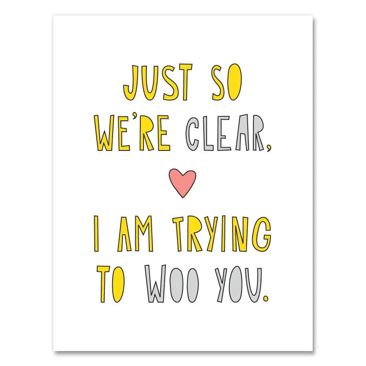 Woo You - A2 card Cards Near Modern Disaster  Paper Skyscraper Gift Shop Charlotte