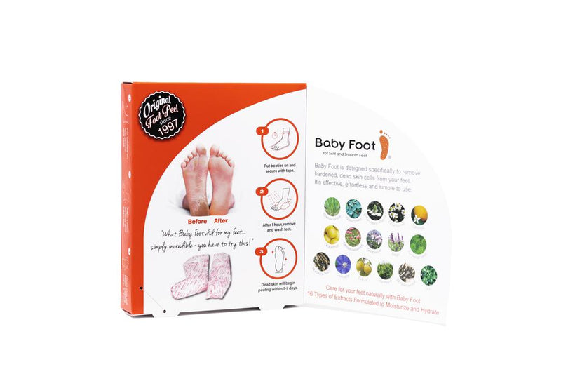 Original Exfoliation Foot Peel Beauty + Wellness Baby Foot USA Paper Skyscraper Gift Shop Charlotte