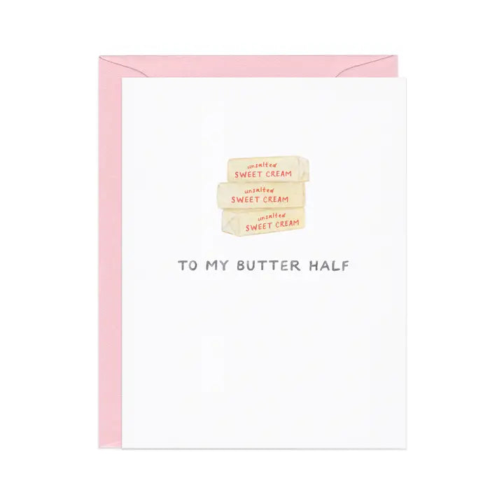 To My Butter Half Love Card Cards Amy Zhang  Paper Skyscraper Gift Shop Charlotte