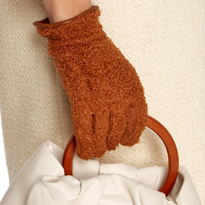 Warm & Fuzzy Sherpa Gloves with Touchscreen Fingertip and Plush Lining | Assorted Accessories + Apparel Two's Company  Paper Skyscraper Gift Shop Charlotte