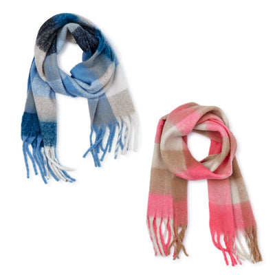 Ultra Soft Brushed Plaid Scarves | Assorted Accessories + Apparel Two's Company  Paper Skyscraper Gift Shop Charlotte