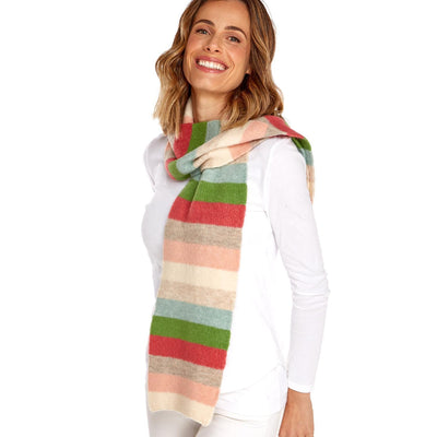 Wear Your Stripes Slim Width Softer than Cashmere Scarf | Assorted | Acrylic/Polyester/Spandex Accessories + Apparel Two's Company  Paper Skyscraper Gift Shop Charlotte