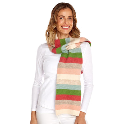 Wear Your Stripes Slim Width Softer than Cashmere Scarf | Assorted | Acrylic/Polyester/Spandex Accessories + Apparel Two's Company  Paper Skyscraper Gift Shop Charlotte