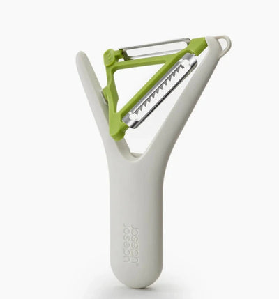 Switch 2-in-1 Peeler (Stone/Green) Kitchen Joseph Joseph  Paper Skyscraper Gift Shop Charlotte