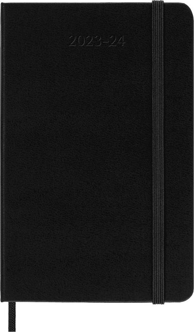 2024/25 | 18 Months Classic Weekly | Hard Cover | Black Pocket planner BOOK Moleskin  Paper Skyscraper Gift Shop Charlotte