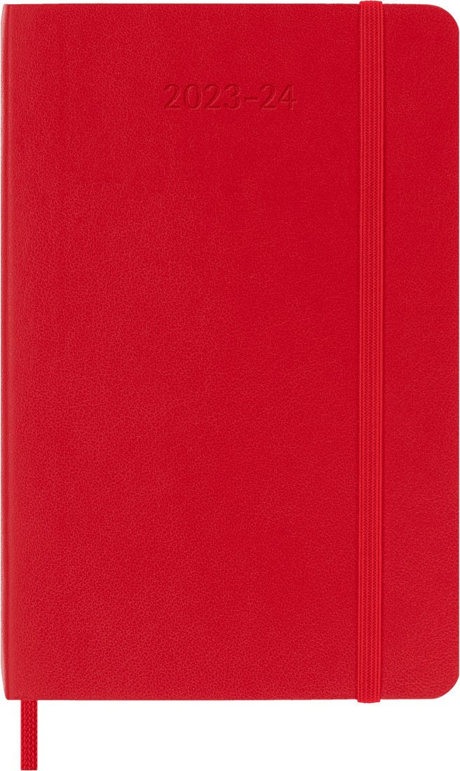 2024/25 | 18 Months Classic Weekly | Hard Cover | Large Red Planner BOOK Moleskin  Paper Skyscraper Gift Shop Charlotte