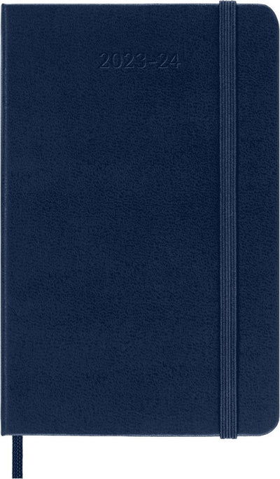 2024/25 | 18 Months Classic Weekly | Hard Cover | Pocket Sapphire Blue BOOK Moleskin  Paper Skyscraper Gift Shop Charlotte