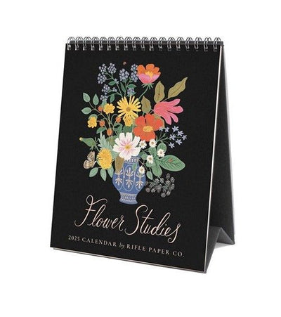 2025 |  Flower Studies Desk Calendar  Rifle Paper Co  Paper Skyscraper Gift Shop Charlotte